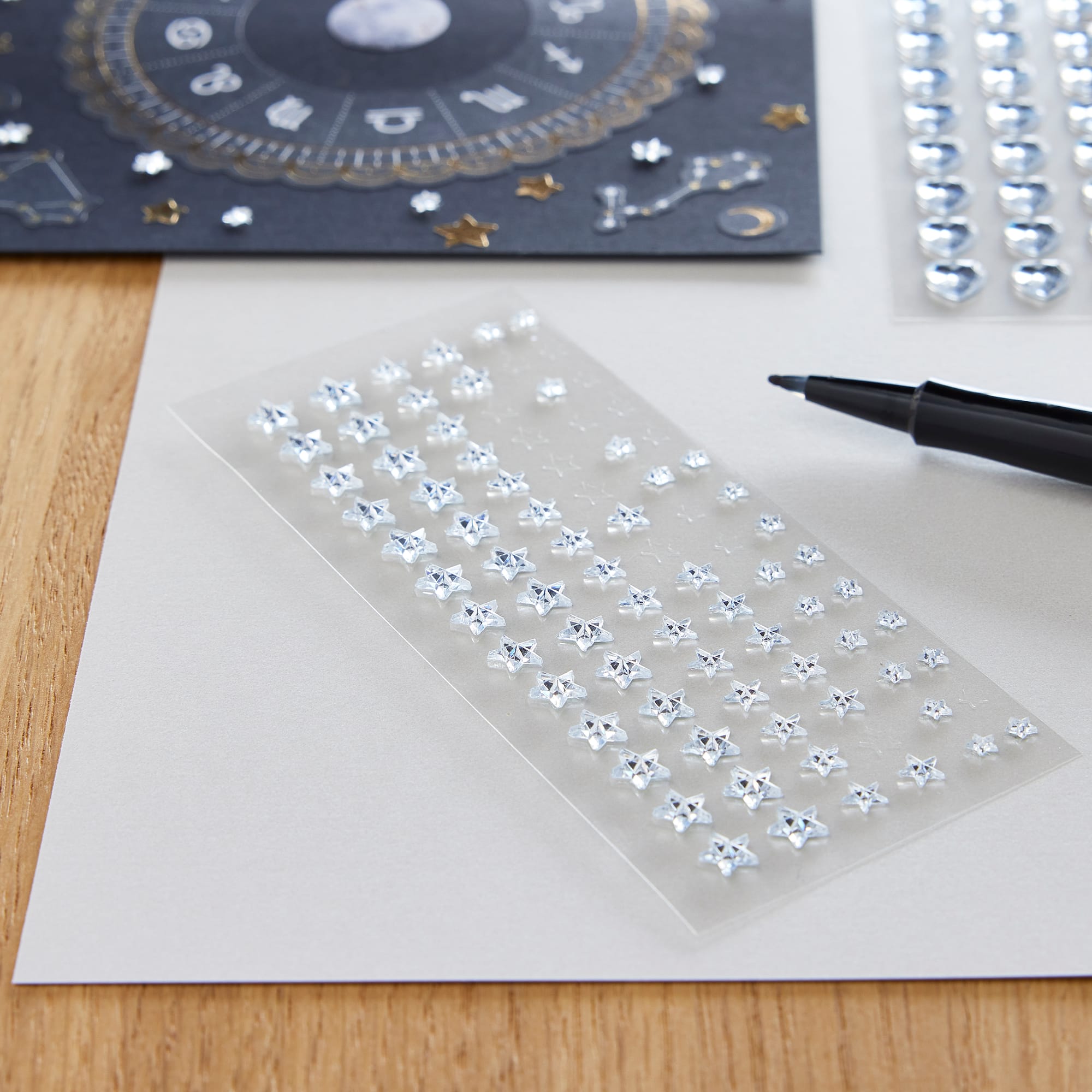 Clear Assorted Star Rhinestone Stickers by Recollections™